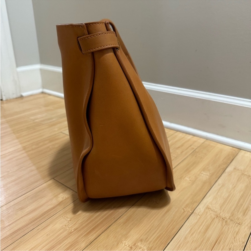 Large ABLE Tan GENUINE Leather Tote Bag - Picture 6 of 7
